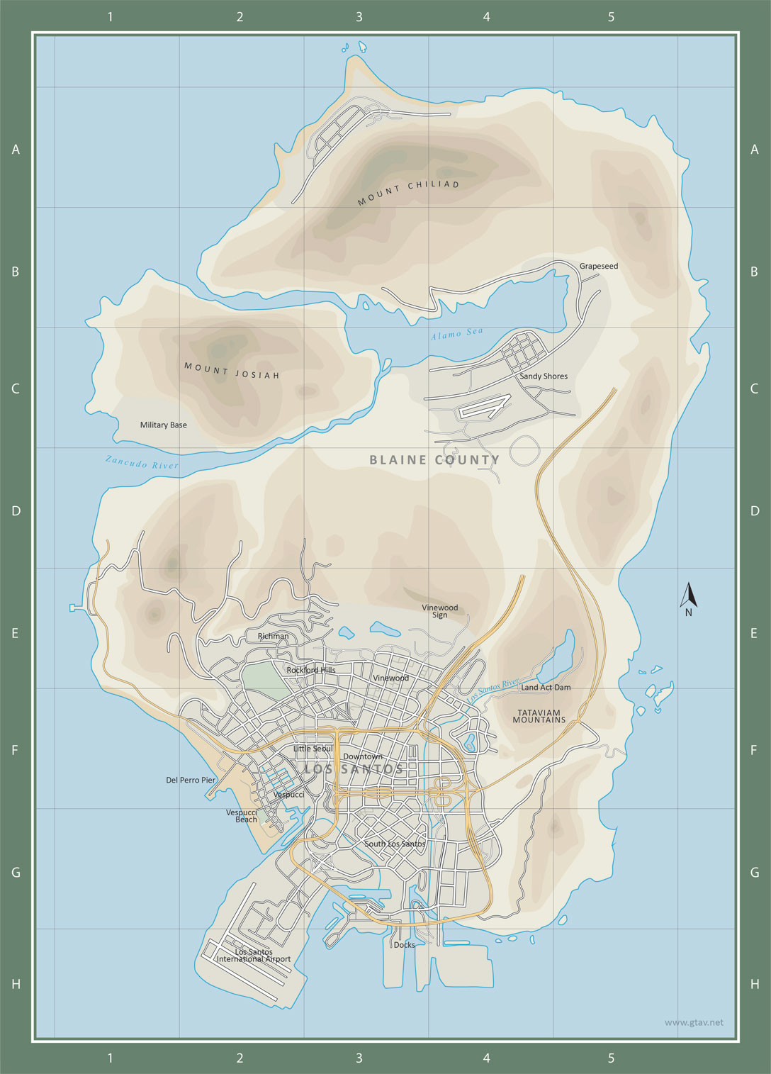 GTA V Map  thegtabible