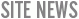 Site News