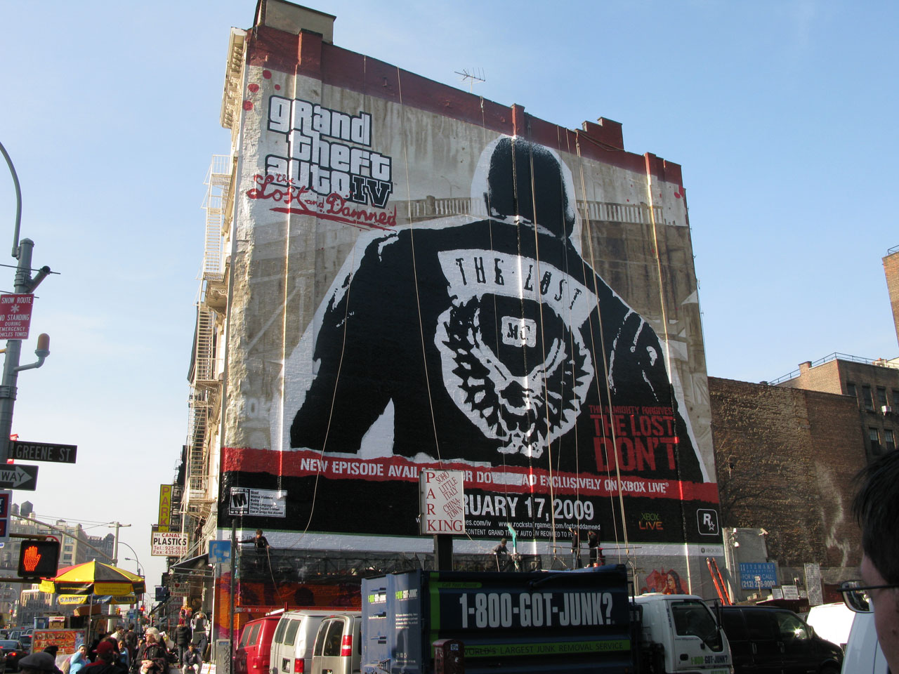 The wall has a history of featuring GTA IV artwork.