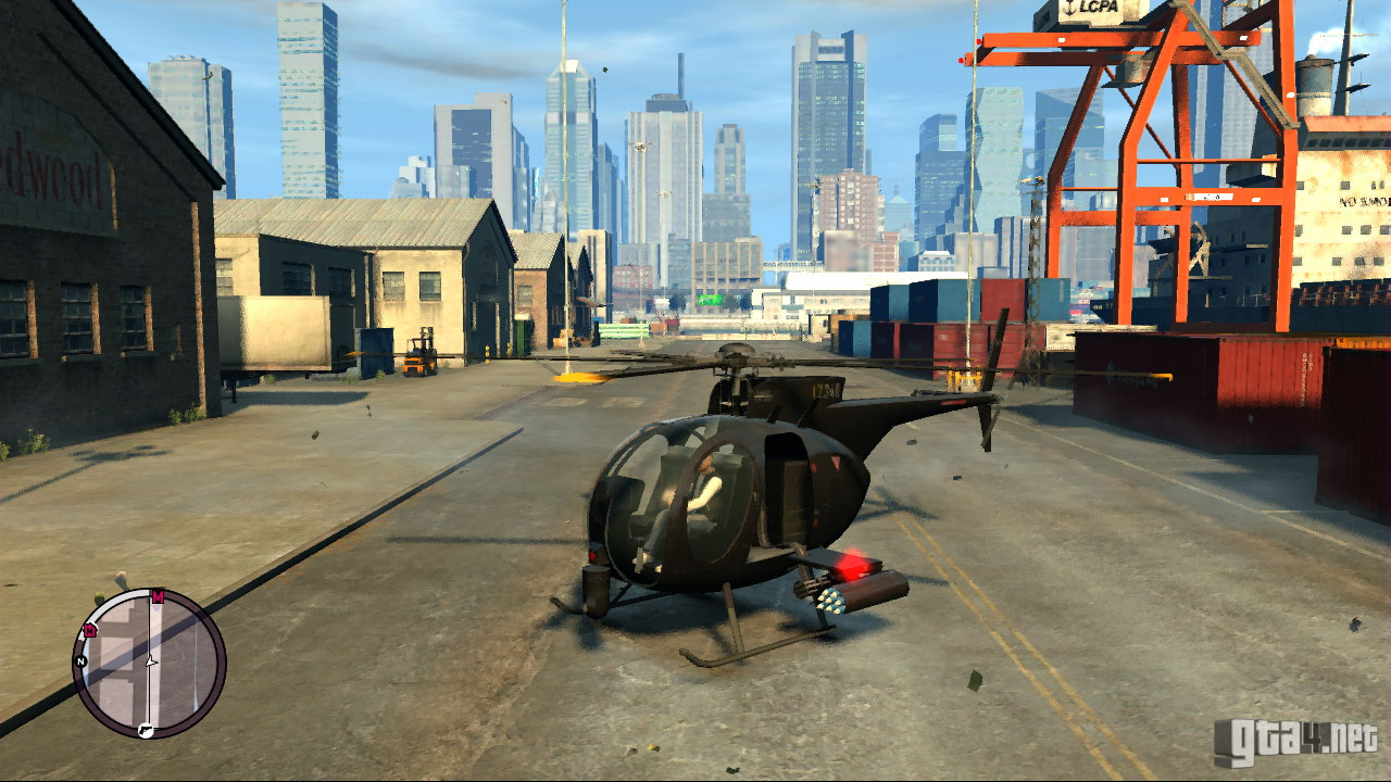 Spawn a Buzzard helicopter in front of Luis.