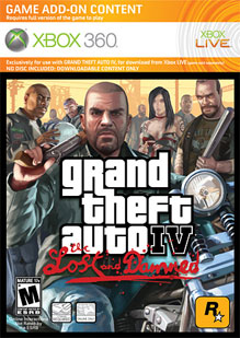 Grand Theft Auto IV TLAD Box Art