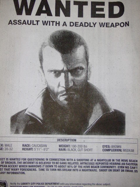 GRAND THEFT AUTO IV - GTA IV Marketing Hype begins - WANTED Posters